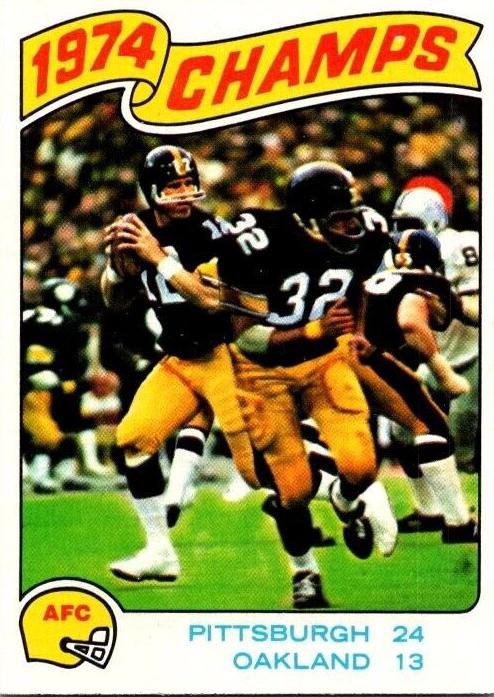 1975 Topps Football AFC Champions #526 PSA 9