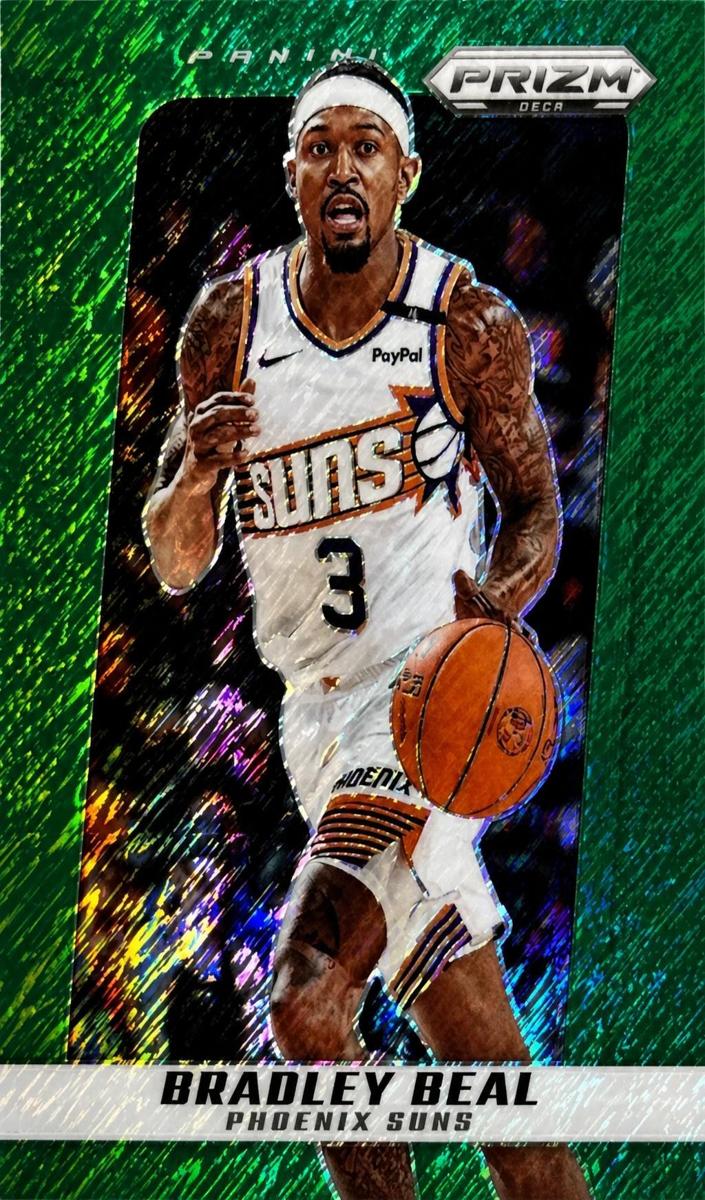 2024 Panini Prizm Deca Basketball Green Shimmer FOTL Bradley Beal #134