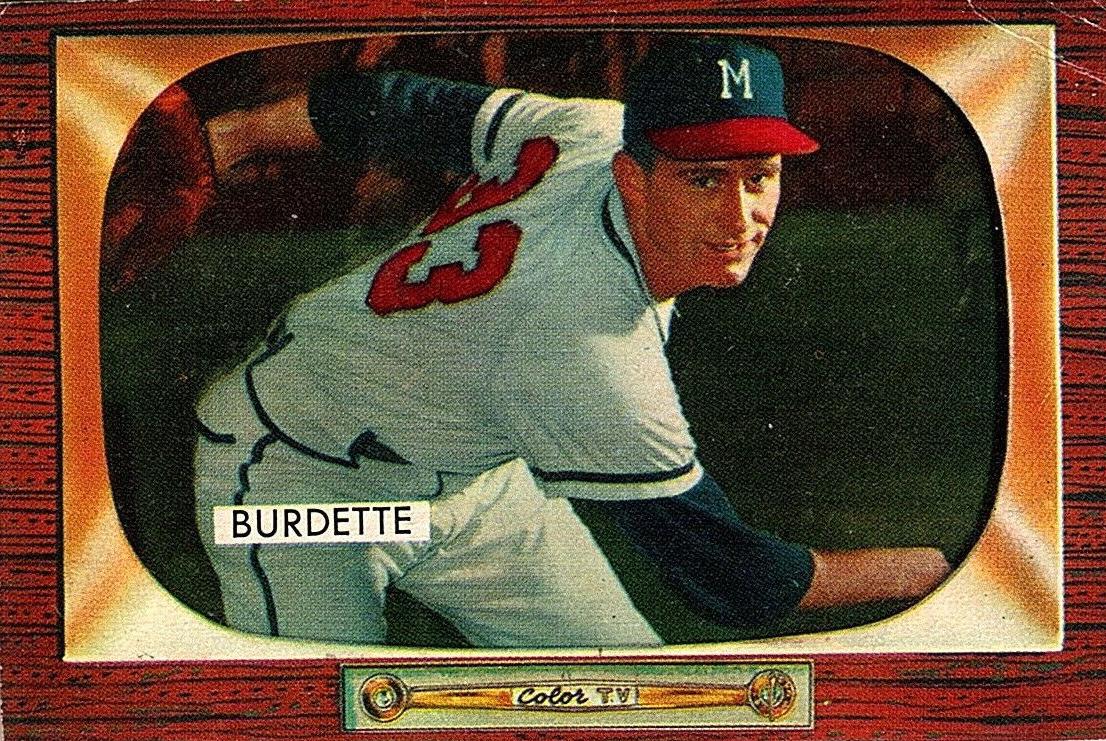 1955 Bowman Baseball Lou Burdette #70