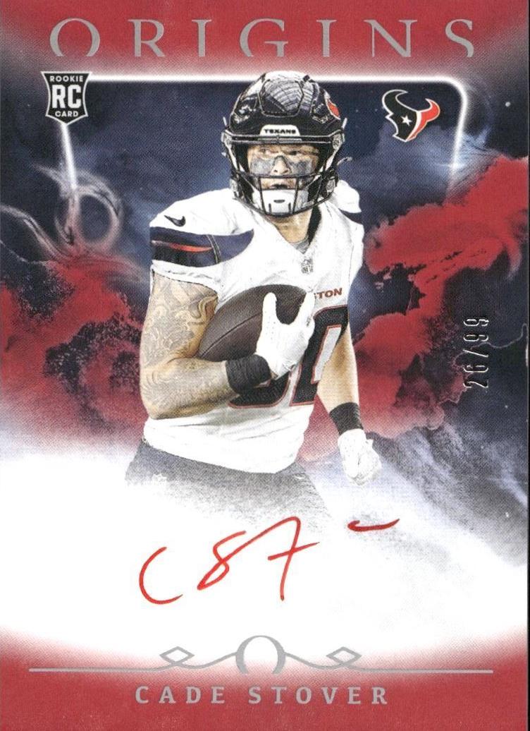 2024 Panini Origins Football Red Cade Stover #RAU-CST PSA 7.5