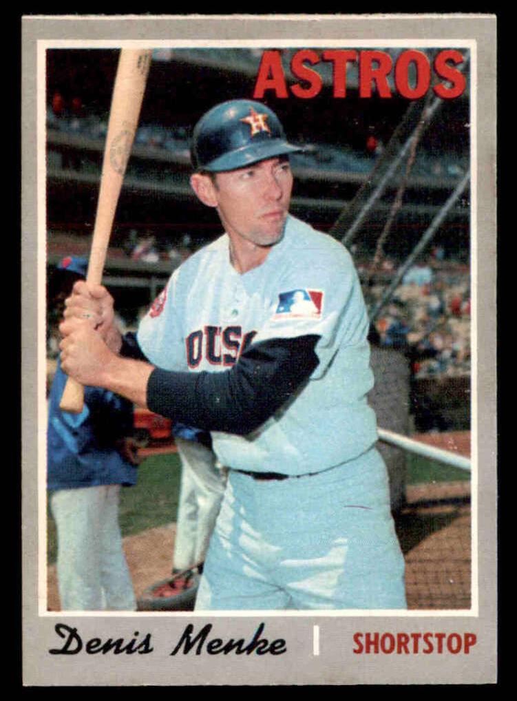 1970 O-Pee-Chee Baseball Denis Menke #155 PSA 8
