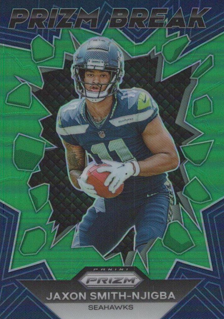 2023 Panini Prizm Football Green Wave Jaxon Smith-Njigba #PB-2