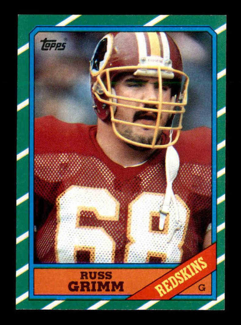 1986 Topps Football Russ Grimm #178