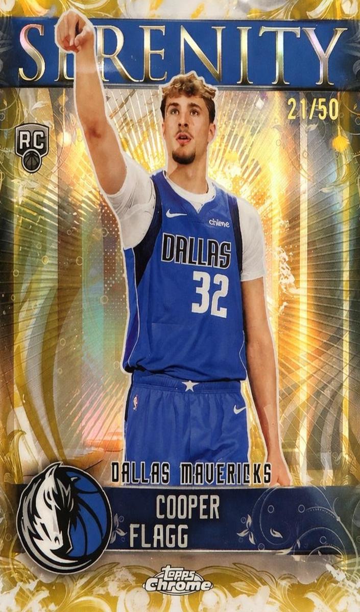 2025 Topps Chrome Basketball Gold Refractor Cooper Flagg #SY-11