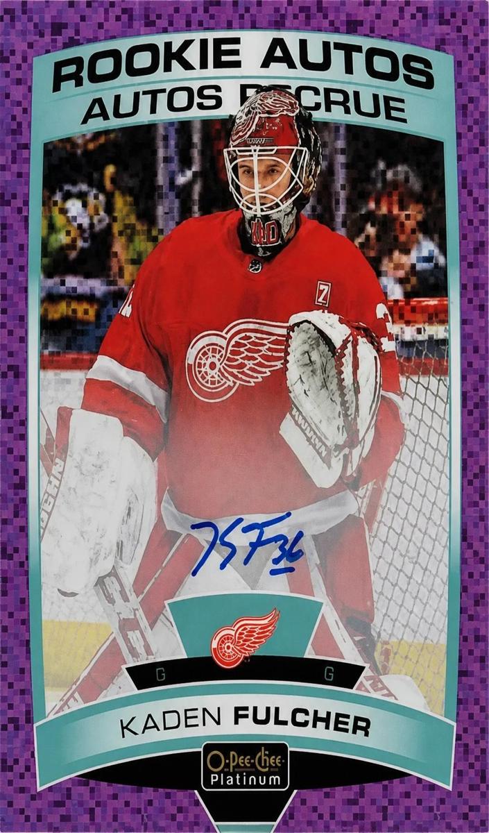 2019 O-Pee-Chee Platinum Hockey Violet Pixels Kaden Fulcher #R-KF