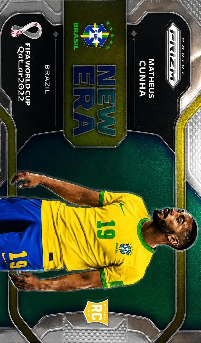 2022 Panini Prizm FIFA World Cup Qatar Soccer Matheus Cunha #8