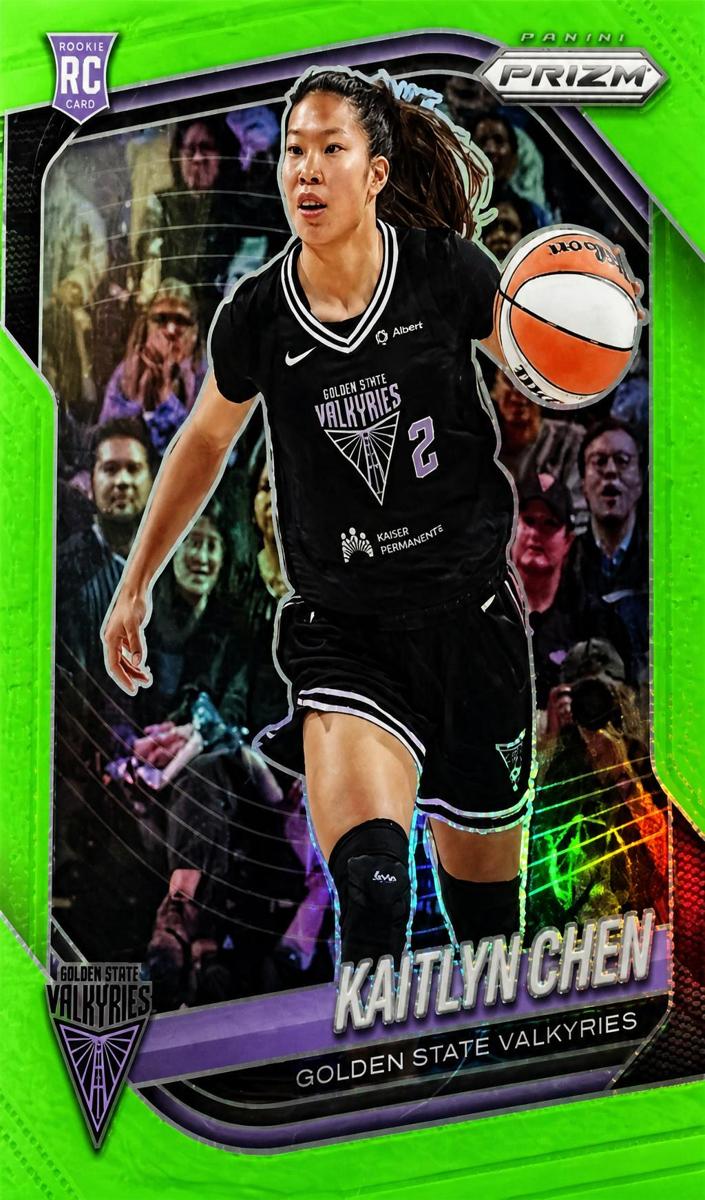 2025 Panini Prizm WNBA Basketball Lime Green Kaitlyn Chen #100