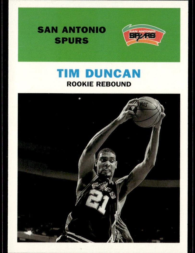 1998 Fleer Tradition Basketball Tim Duncan #141 PSA 9