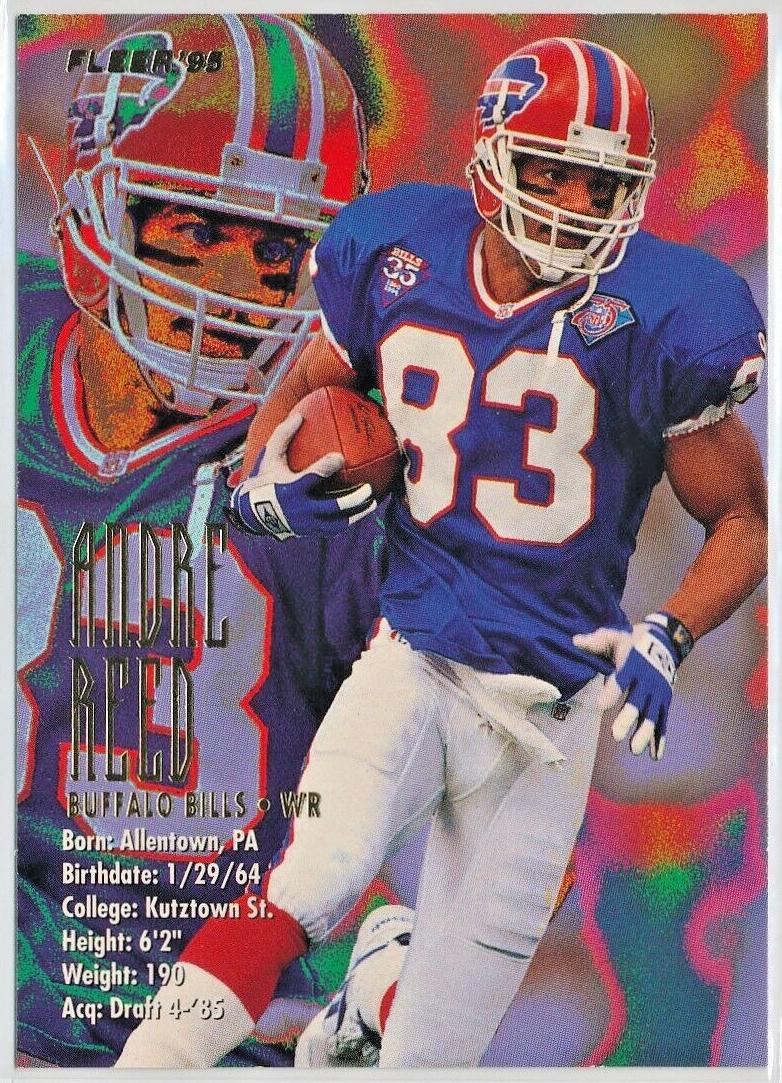 1995 Fleer Football Andre Reed #38