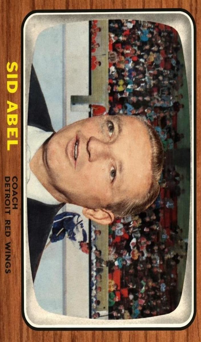1966 Topps Hockey Sid Abel #42