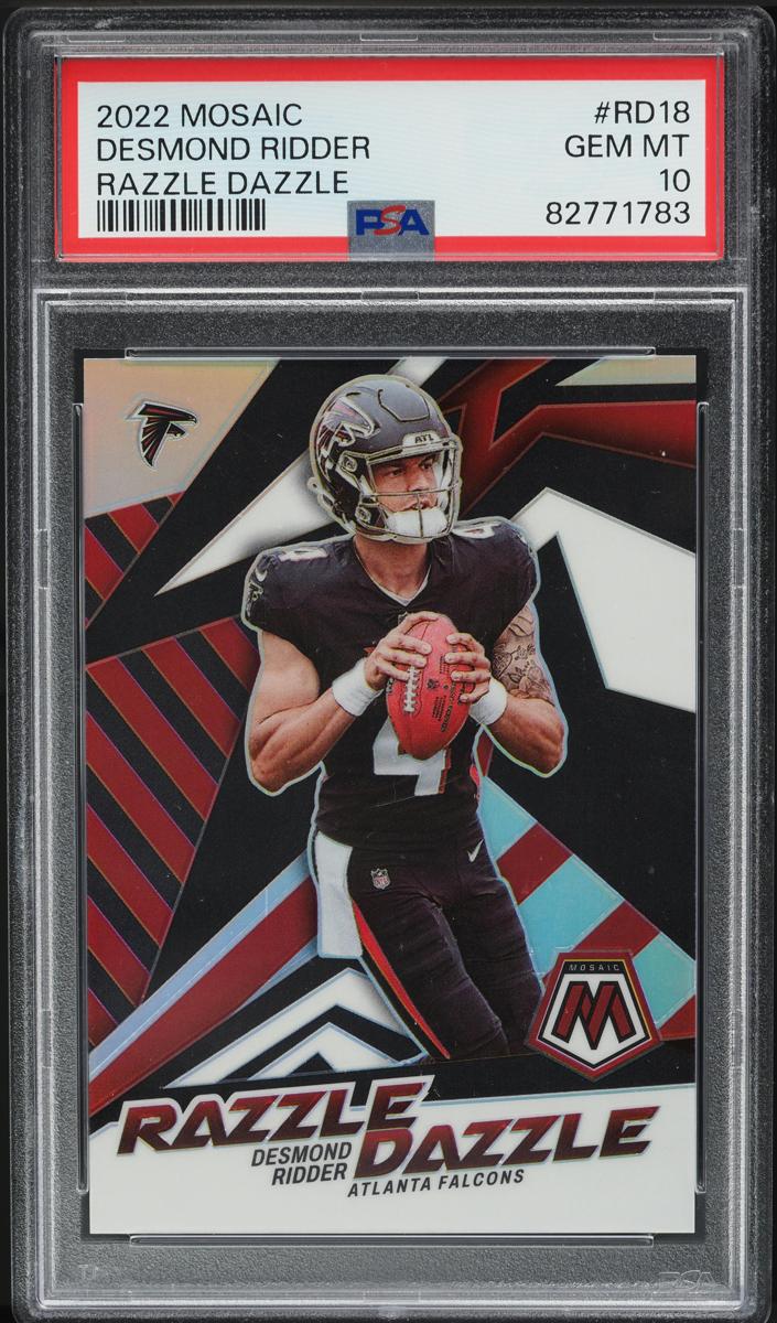 2022 Panini Mosaic Football Desmond Ridder #RD-18 PSA 9