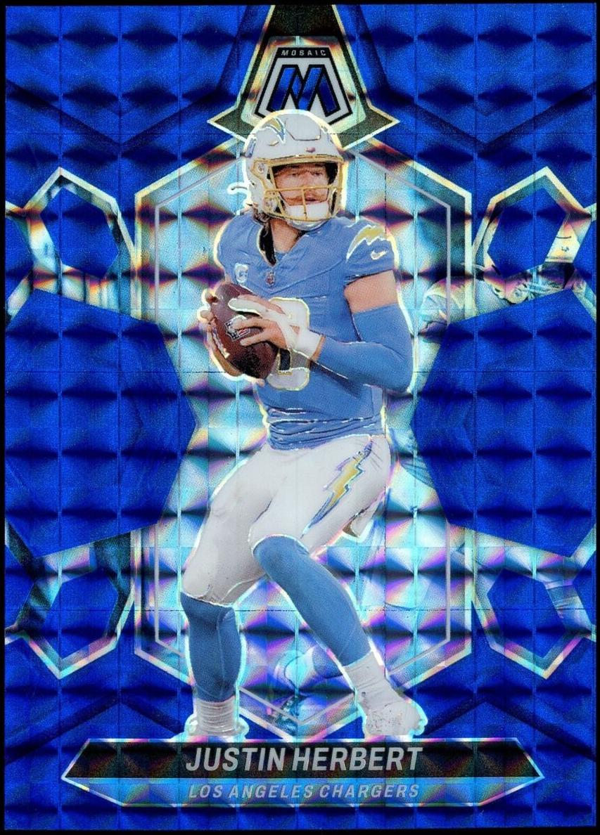 2024 Panini Mosaic Football Blue Justin Herbert #120