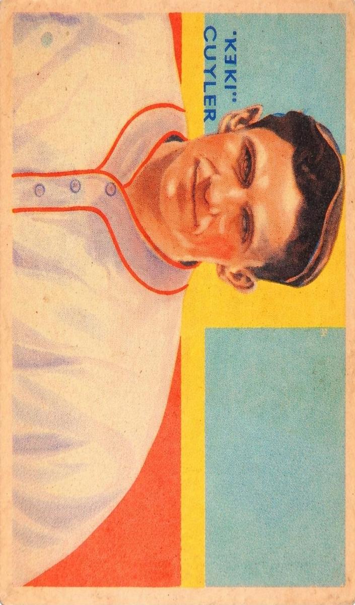 1935 Diamond Stars Baseball Green Back Kiki Cuyler #31 PSA 4