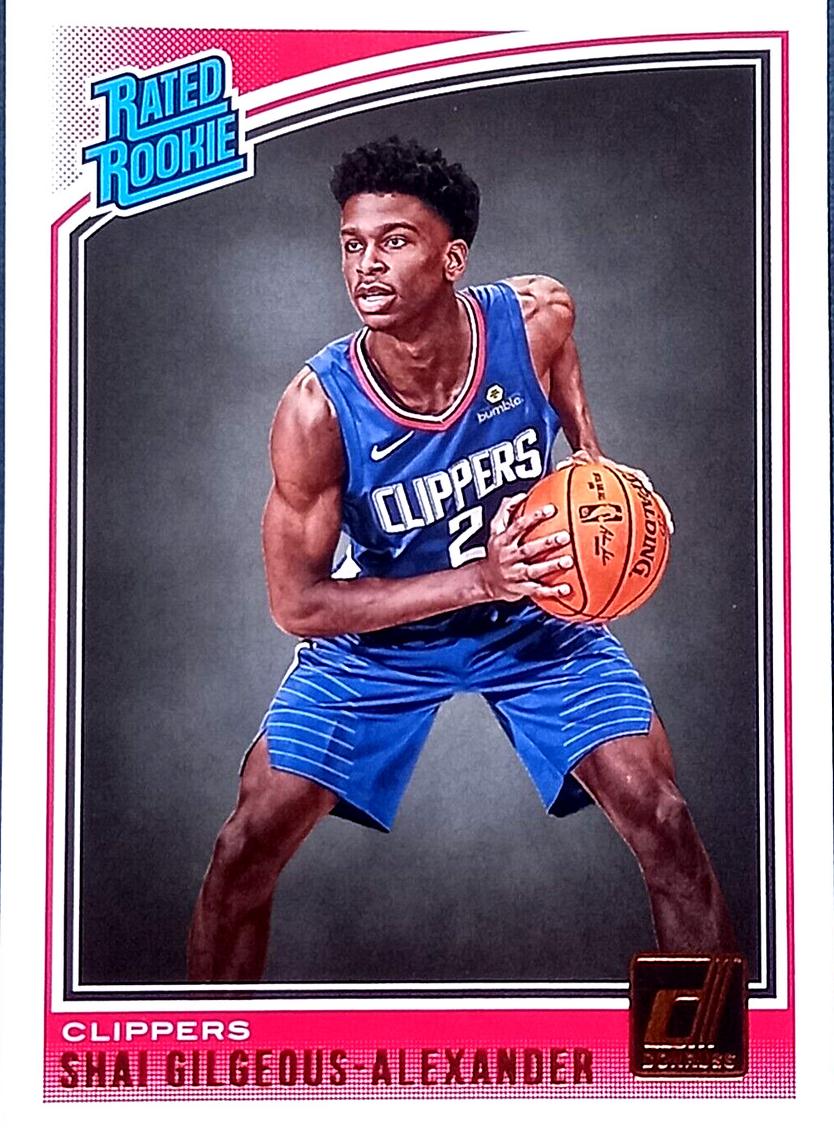 2018 Panini Donruss Basketball Shai Gilgeous-Alexander #162 RAW Ungraded
