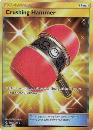2018 Pokemon Sun & Moon Ultra Prism Crushing Hammer #166 PSA 9