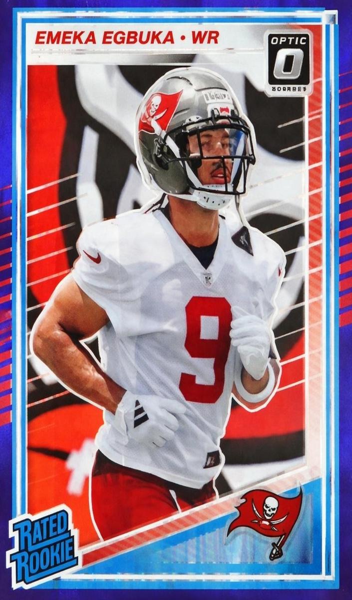 2025 Donruss Optic Football Purple Shock Emeka Egbuka #265