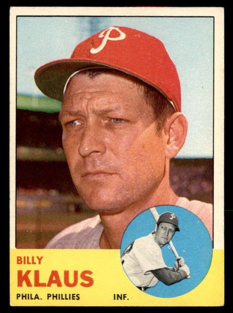 1963 Topps Baseball Billy Klaus #551