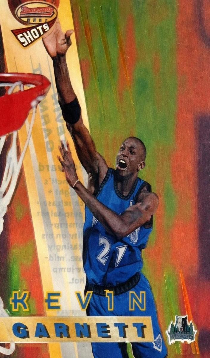 1996 Bowman's Best Basketball Kevin Garnett #BS5