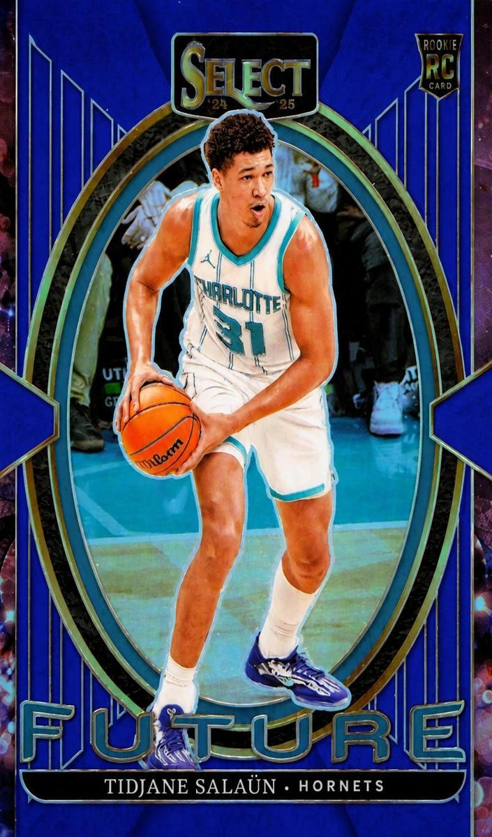 2024 Panini Select Basketball Blue Tidjane Salaun #12