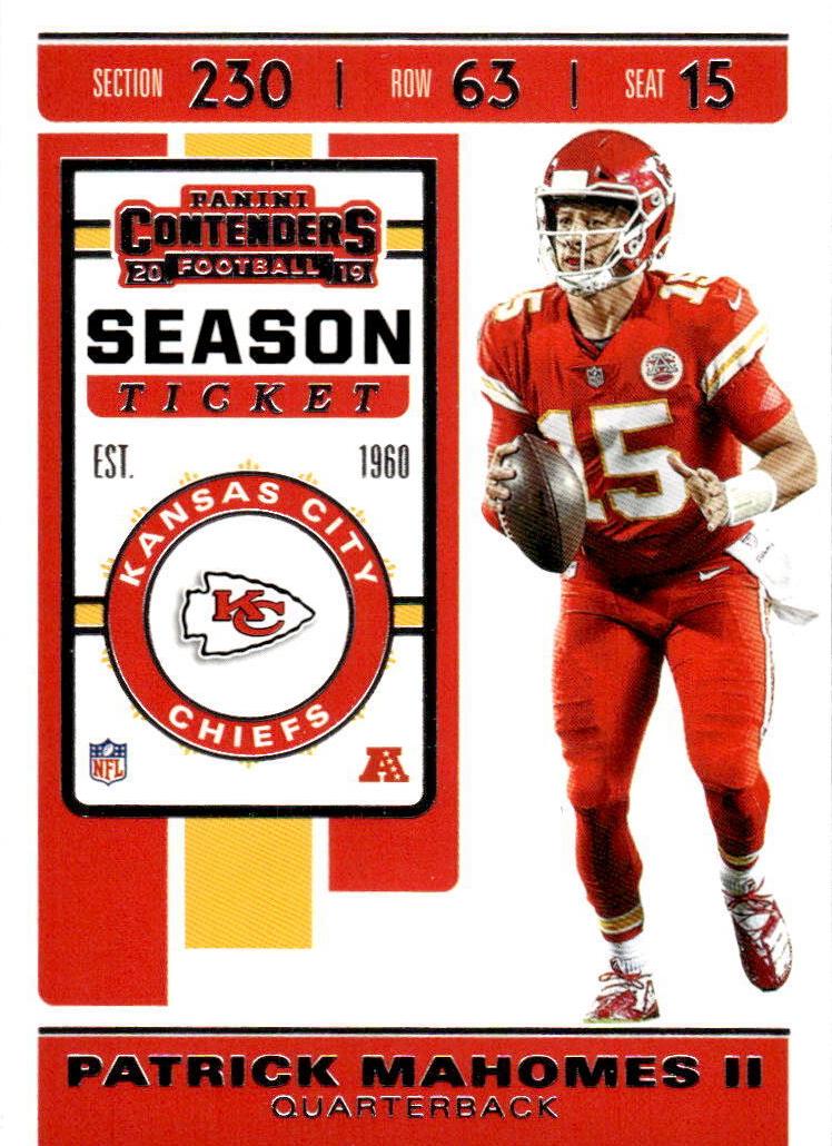 2019 Panini Contenders Football Patrick Mahomes II #39 PSA 10