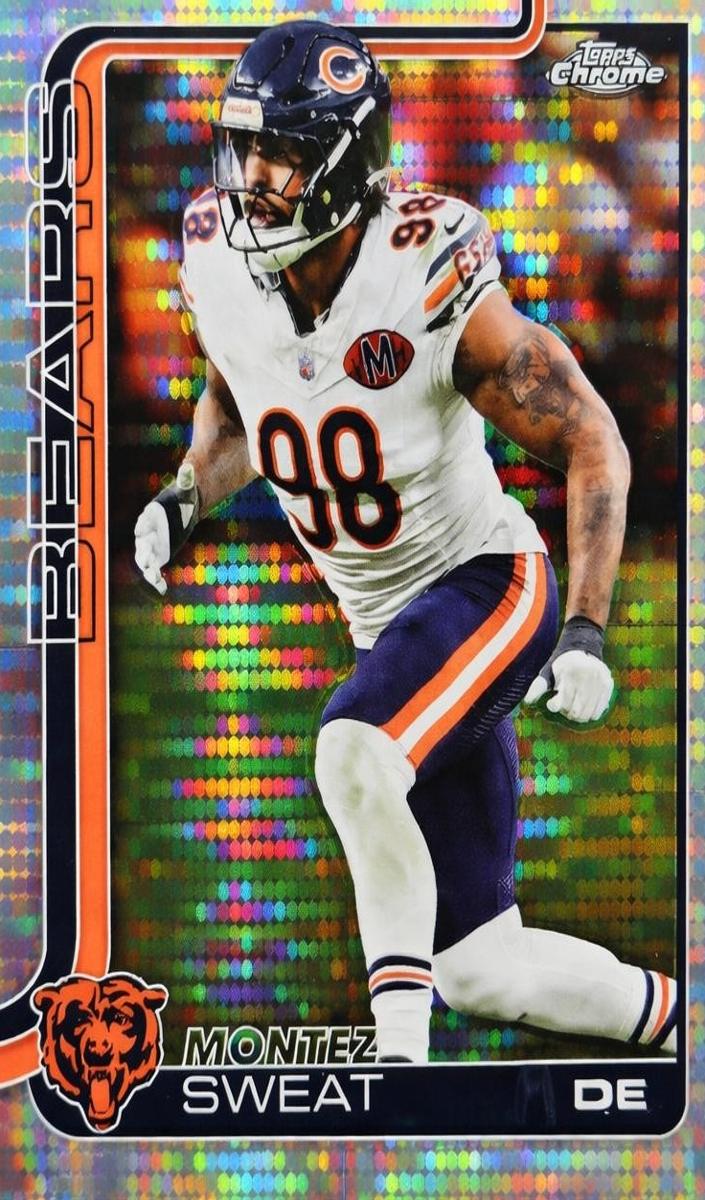2025 Topps Chrome Football Pulsar Refractor Montez Sweat #56