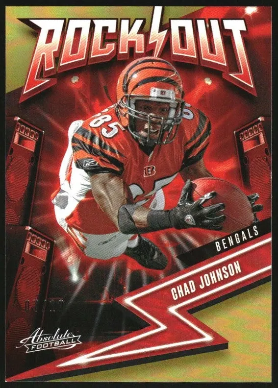 2023 Panini Absolute Football Spectrum Gold Chad Johnson #1 SGC 9