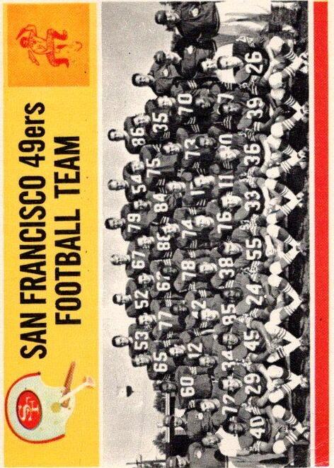 1964 Philadelphia Football San Francisco 49ers #167 PSA 5.5