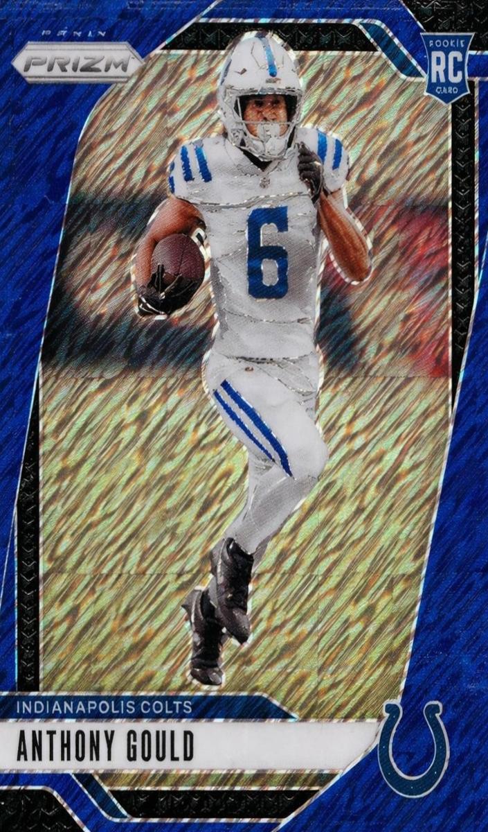 2024 Panini Prizm Football Blue Shimmer Anthony Gould #305