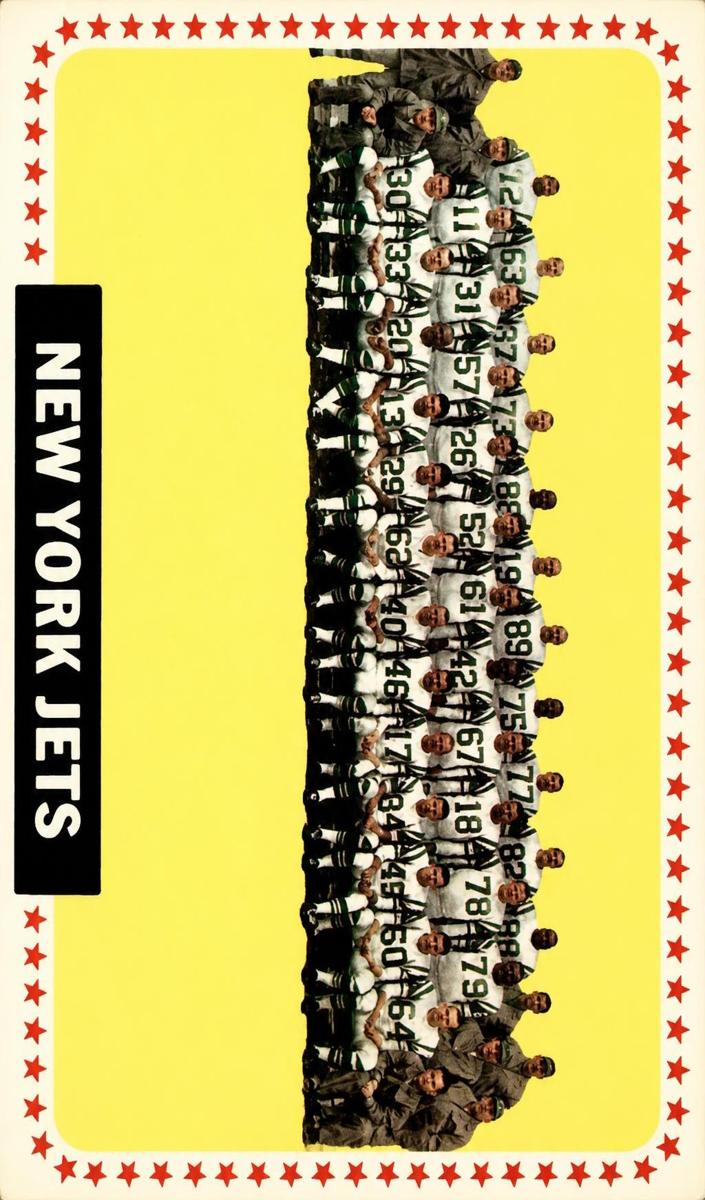 1964 Topps Football New York Jets #131 PSA 8