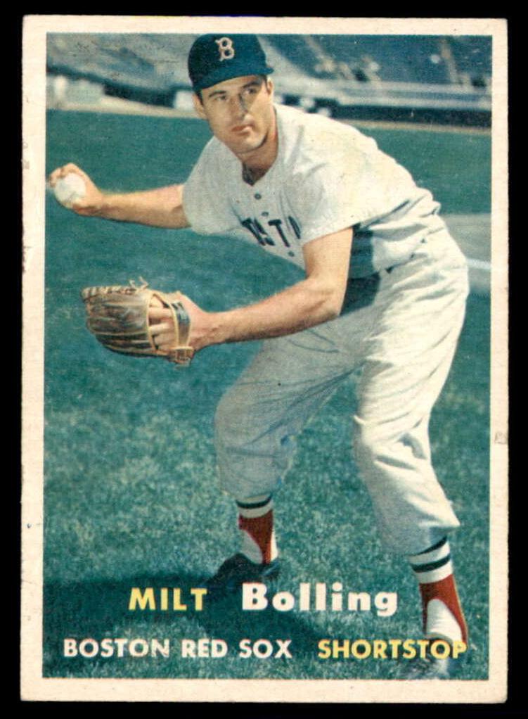 1957 Topps Baseball Milt Bolling #131 PSA 7