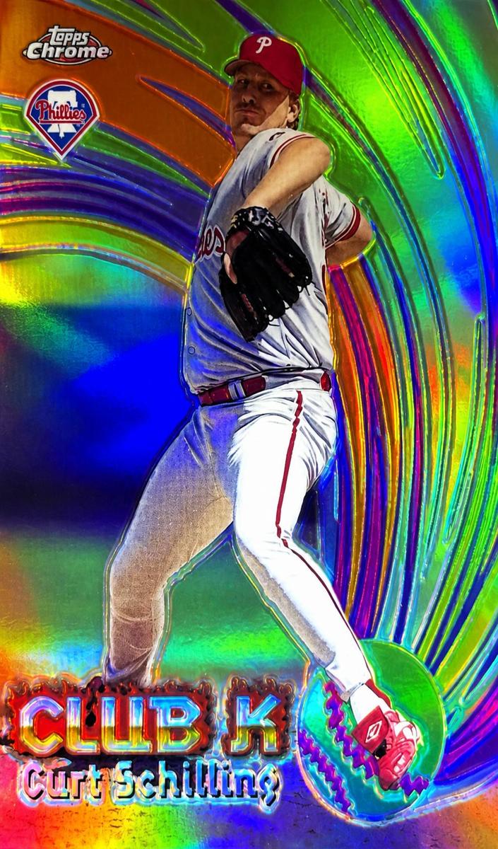 1999 Topps Chrome Baseball Refractor Curt Schilling #AE26 PSA 9