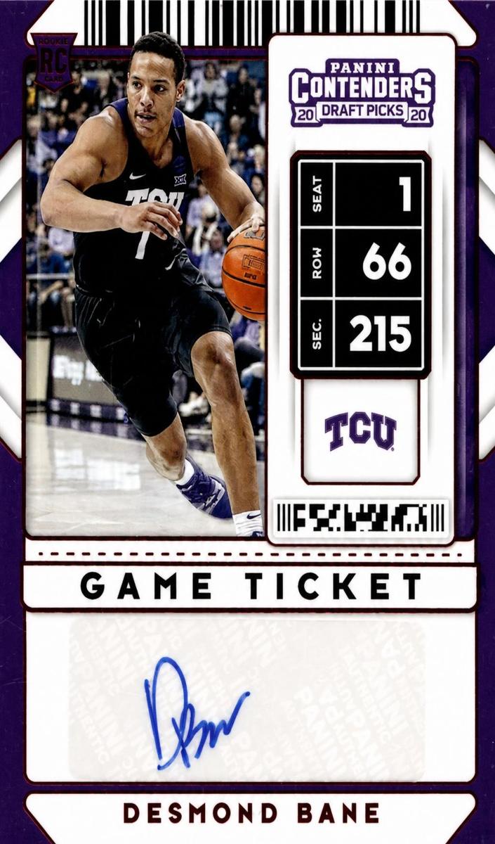 2020 Panini Contenders Draft Picks Basketball Red Desmond Bane #127
