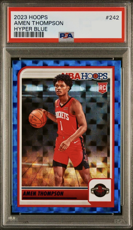 2023 Panini Hoops Basketball Hyper Blue Amen Thompson #242