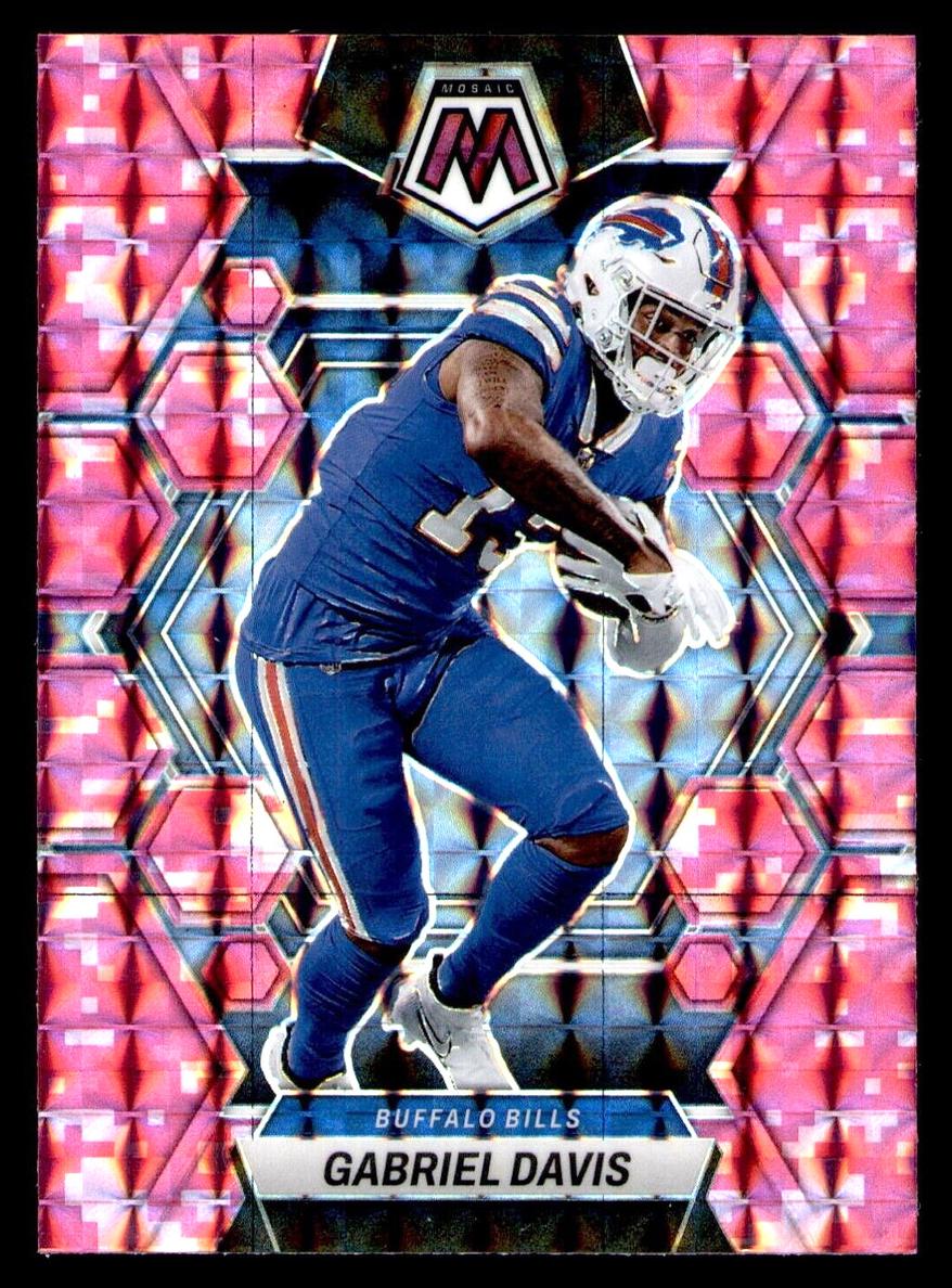 2023 Panini Mosaic Football Camo Pink Gabriel Davis #23