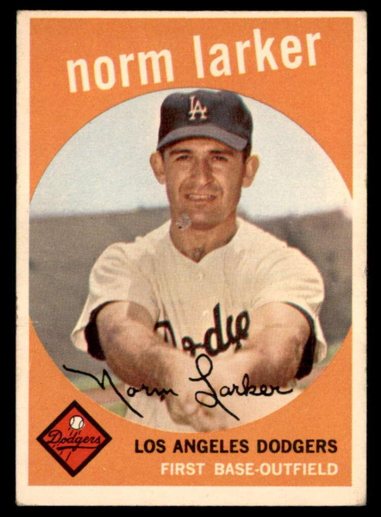 1959 Topps Baseball Norm Larker #107