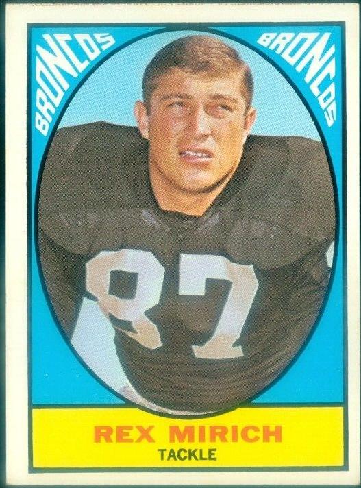 1967 Topps Football Rex Mirich #32