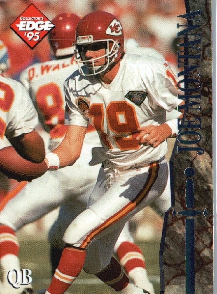 1995 Collector's Edge Excalibur Football Joe Montana #107 PSA 9