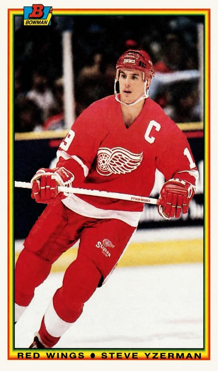 1990 Bowman Tiffany Hockey Steve Yzerman #233