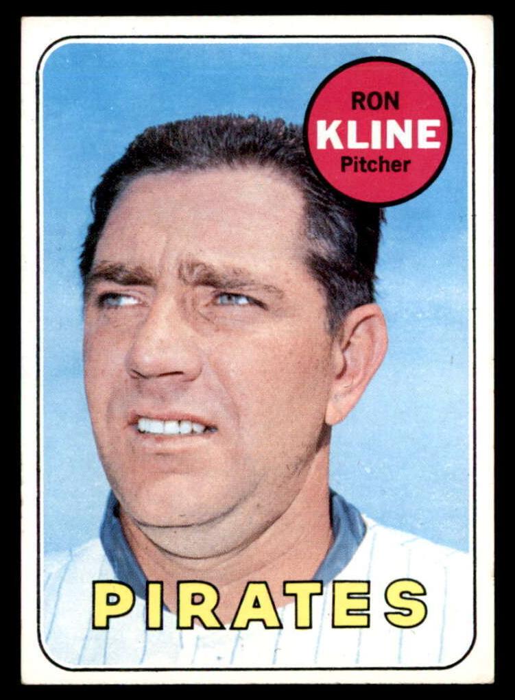 1969 Topps Baseball Ron Kline #243 PSA 8