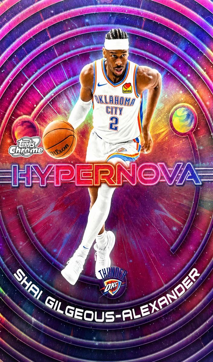 2025 Topps Cosmic Chrome Basketball Shai Gilgeous-Alexander #HN-1