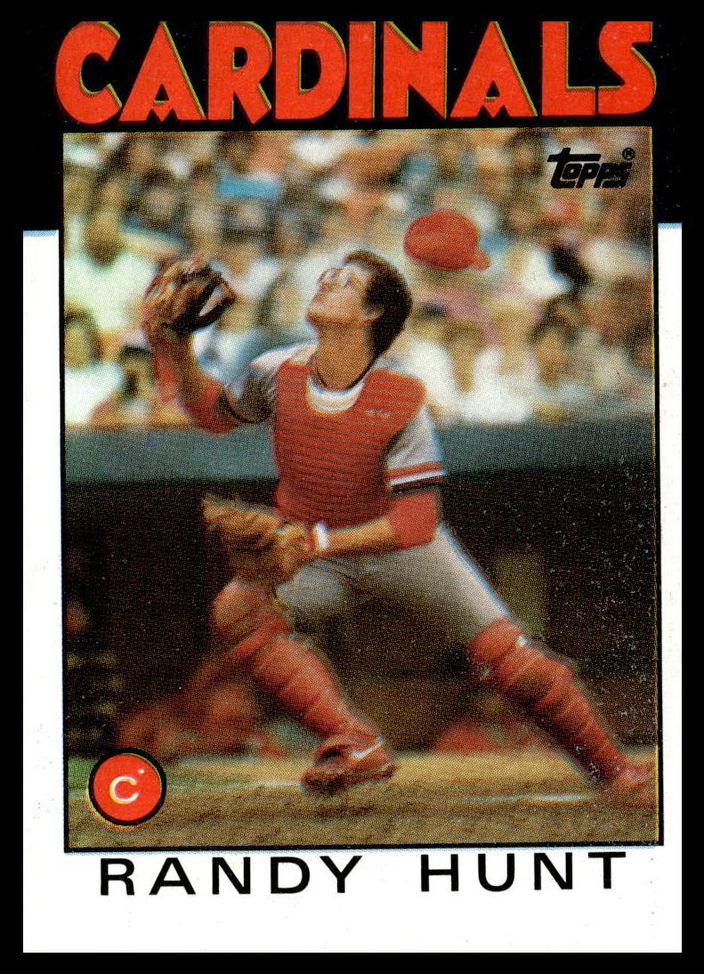1986 Topps Baseball Randy Hunt #218 PSA 7.5