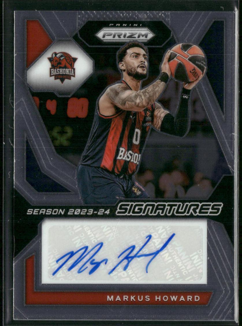 2023 Panini Prizm Turkish Airlines EuroLeague Basketball Markus Howard #SI-HOW