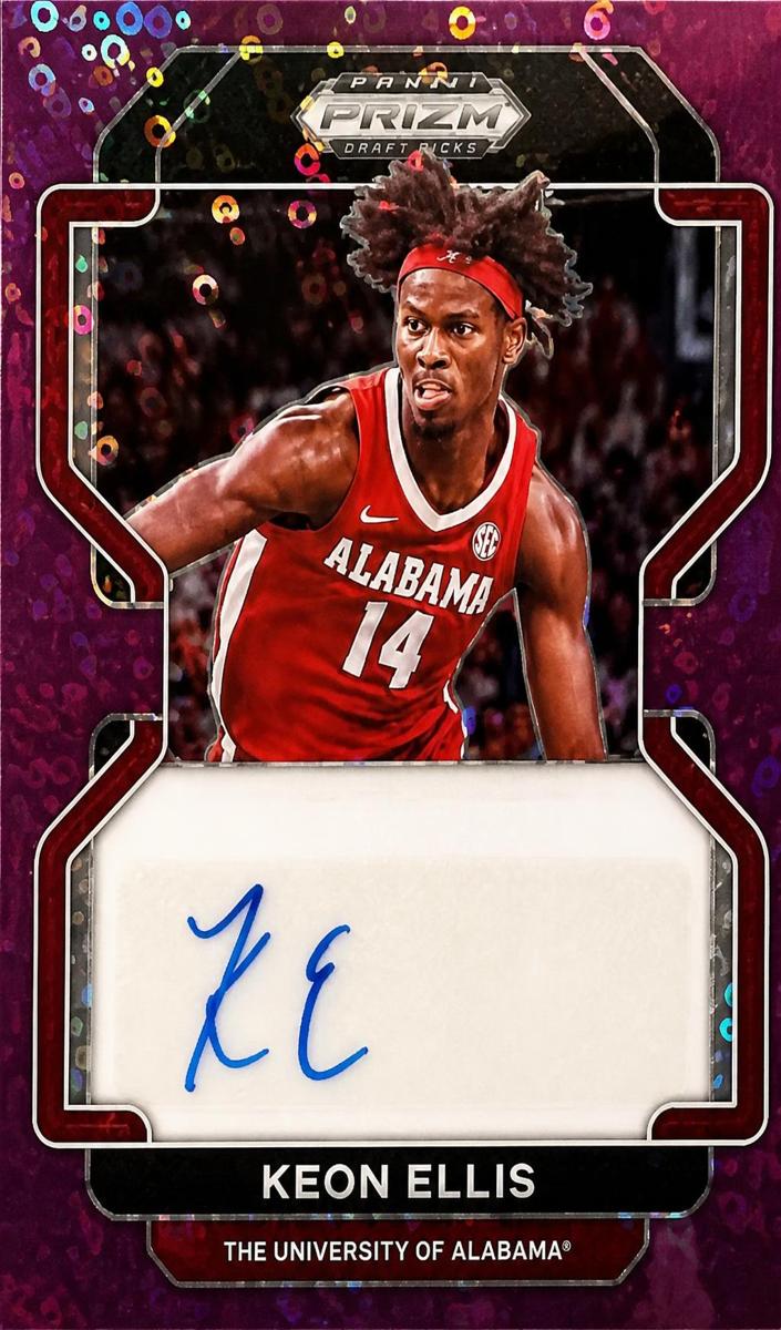 2022 Panini Prizm Draft Picks Basketball Purple Circles Keon Ellis #DP-KEO