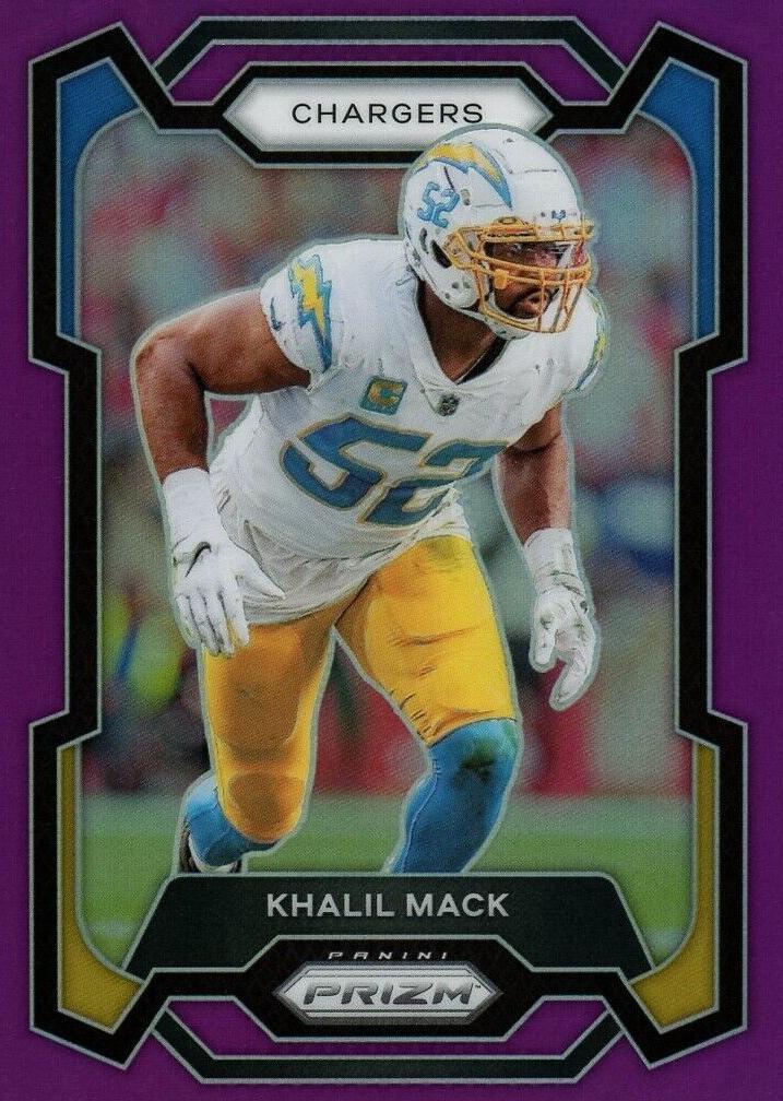 2023 Panini Prizm Football Purple Khalil Mack #160