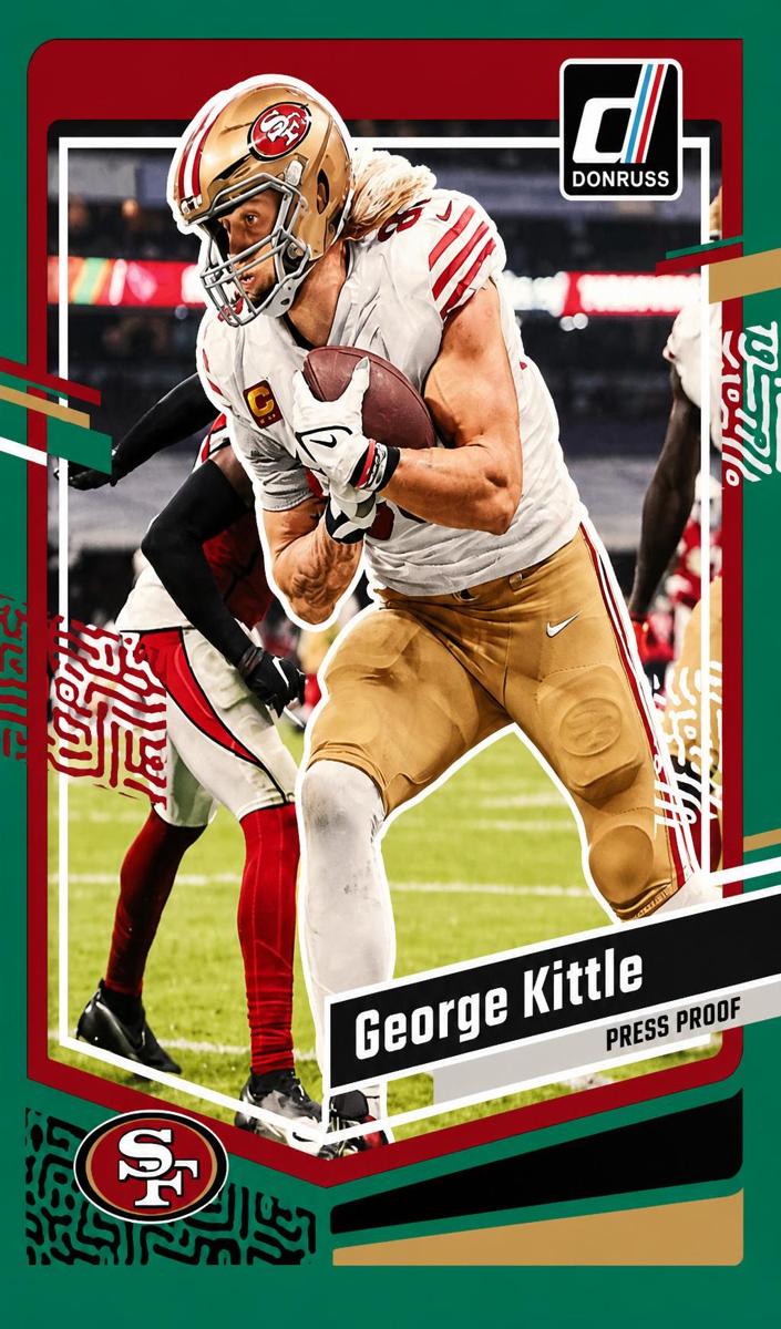 2023 Panini Donruss Football Press Proof Green George Kittle #271