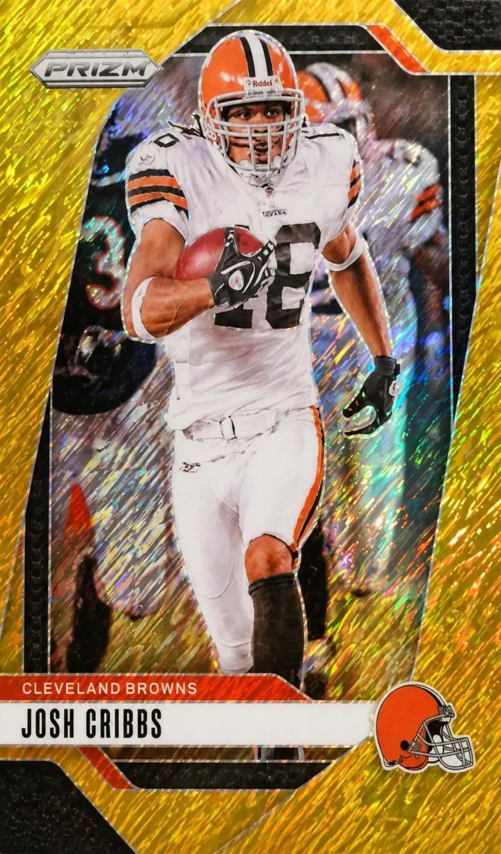 2024 Panini Prizm Football Gold Shimmer Josh Cribbs #72