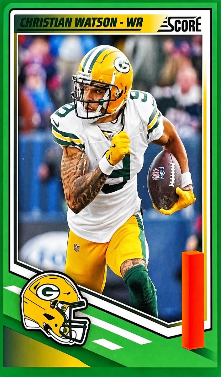 2025 Panini Score Football Green Christian Watson #248