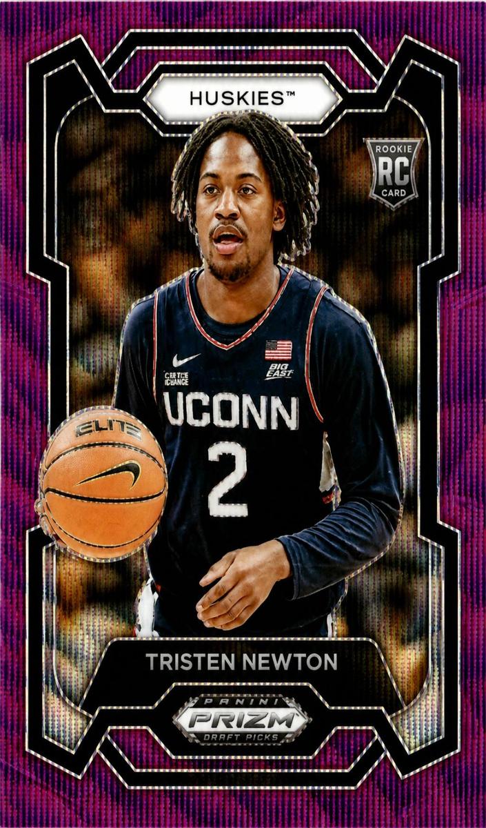 2024 Panini Prizm Draft Picks Basketball Purple Wave Tristen Newton #51