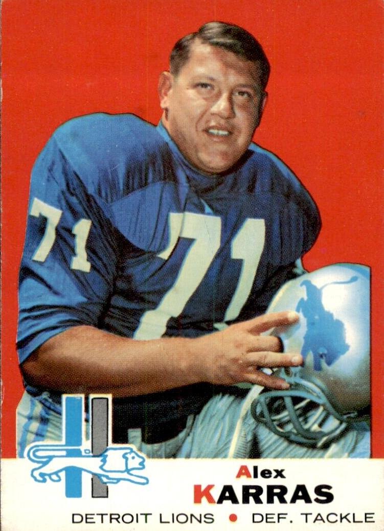 1969 Topps Football Alex Karras #123
