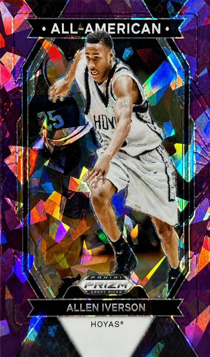 2024 Panini Prizm Draft Picks Basketball Purple Ice Allen Iverson #18